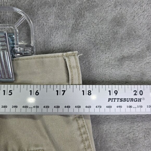 Mens Beige Red Head Cargo Shorts 100% Cotton 9" Inseam Size 36 - Picture 7 of 10